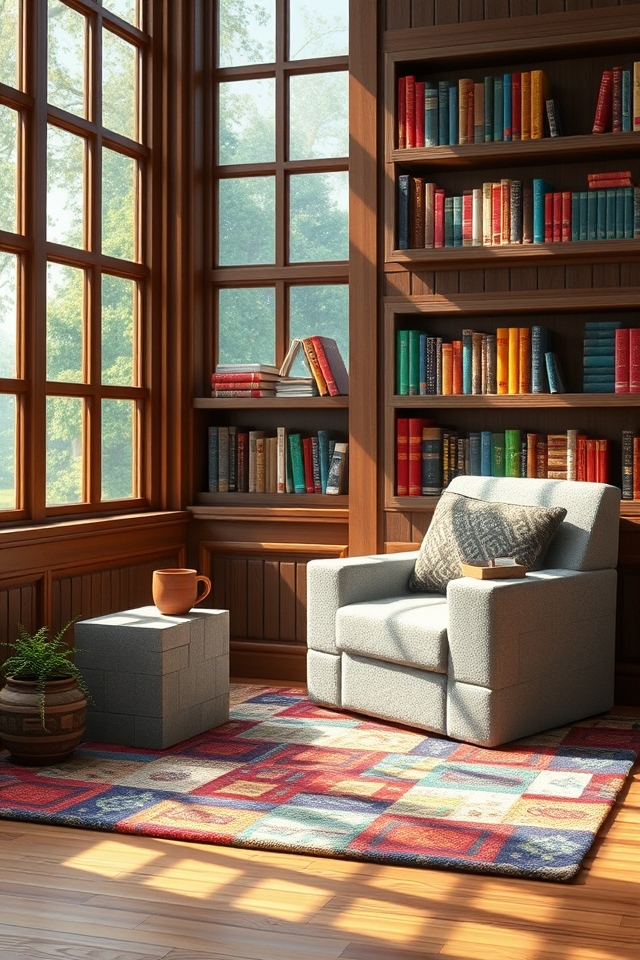 cozy reading nook design