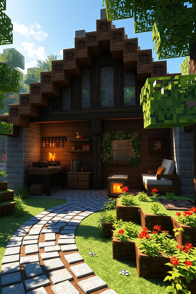 cozy rustic blacksmith home