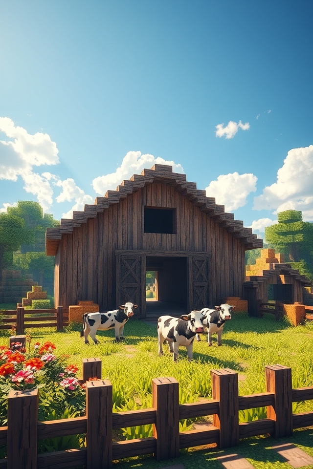 cozy rustic cow barn