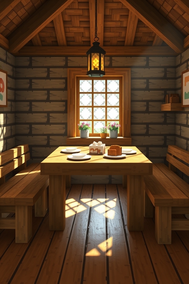 cozy rustic dining room