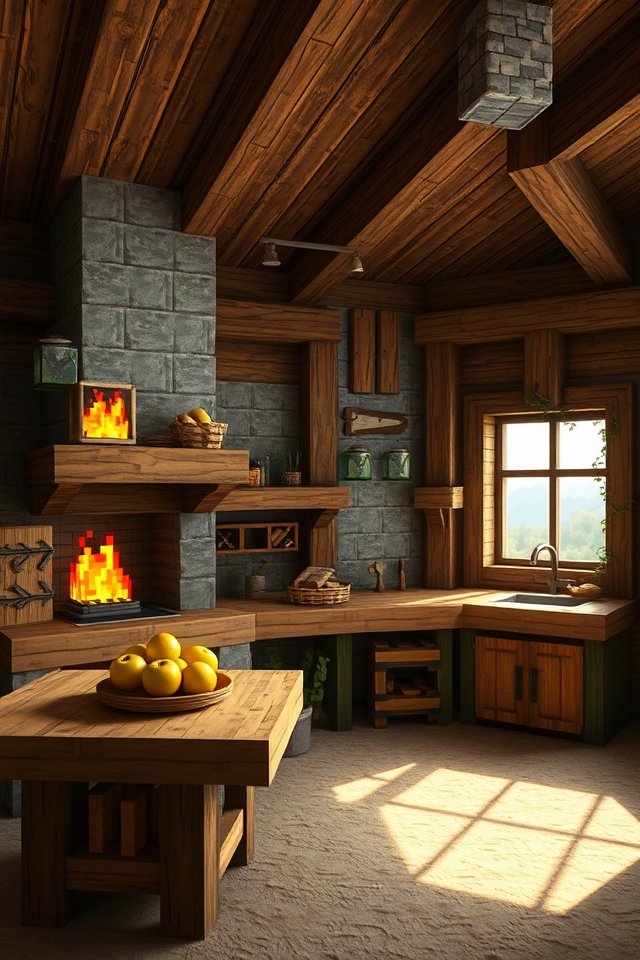 cozy rustic kitchen design
