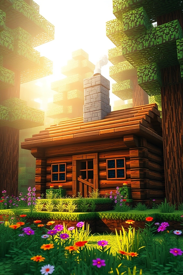 cozy rustic log cabin