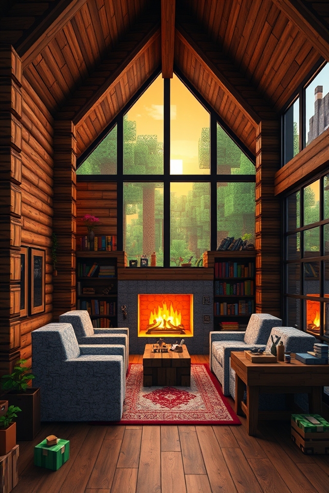 cozy rustic log cabin