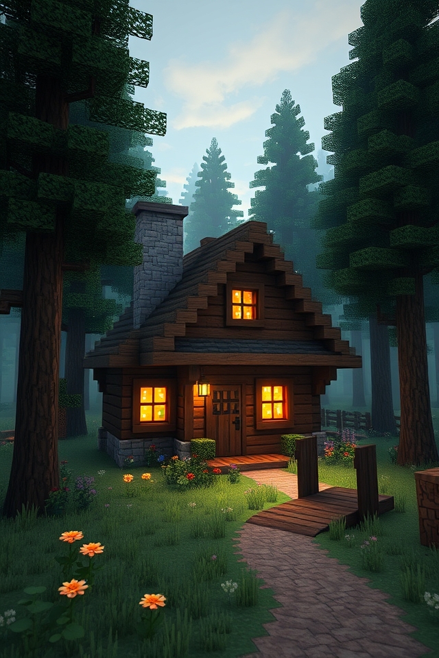 cozy rustic woodland retreat