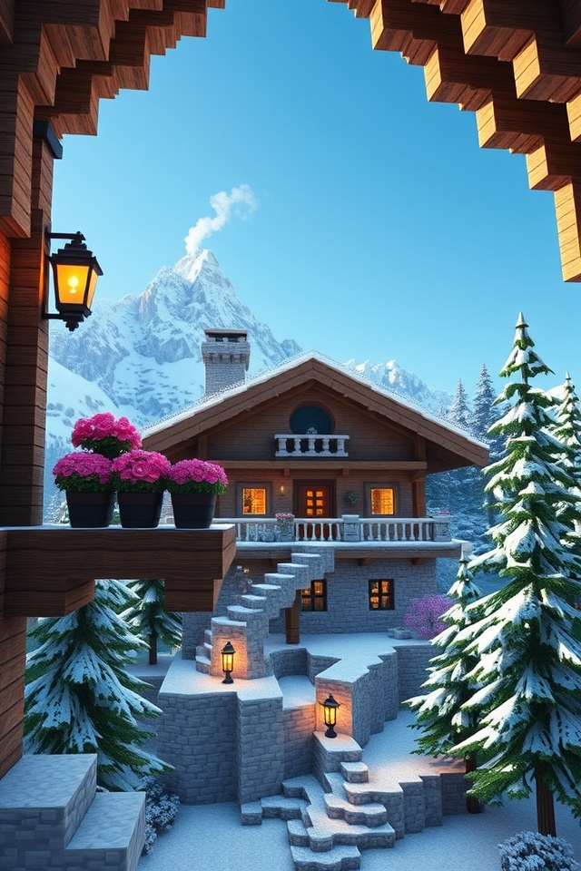 cozy snowy mountain retreats