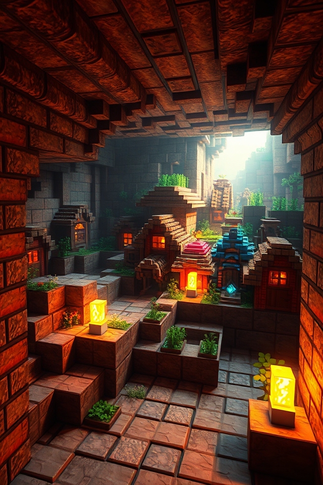 cozy underground brick bunker