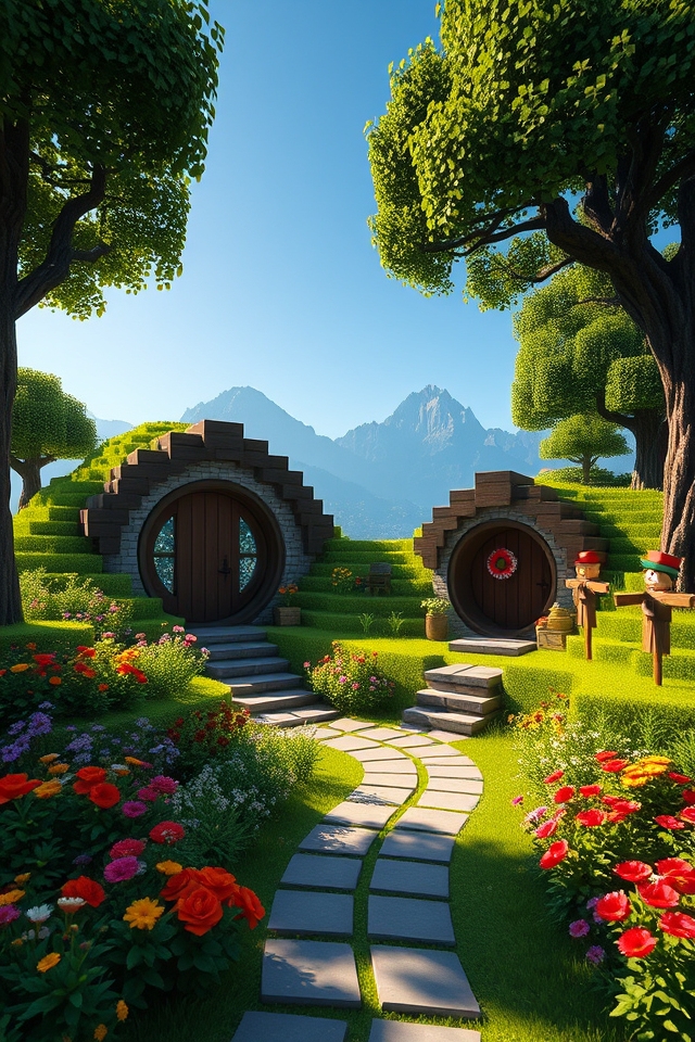 cozy underground hobbit dwelling
