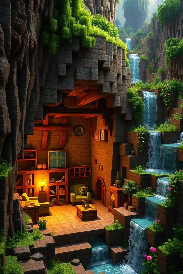 cozy whimsical cave retreat