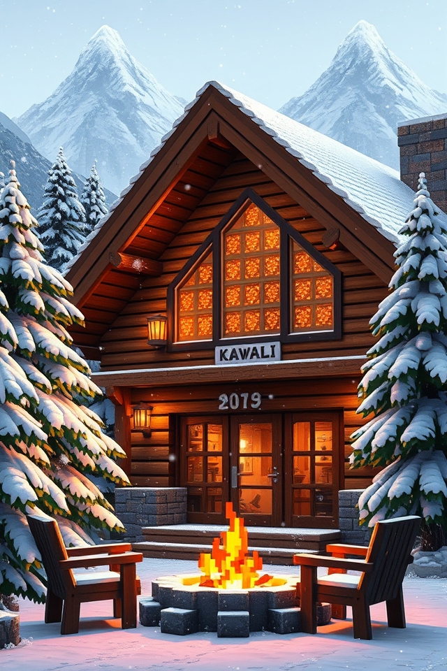 cozy winter lodge retreat