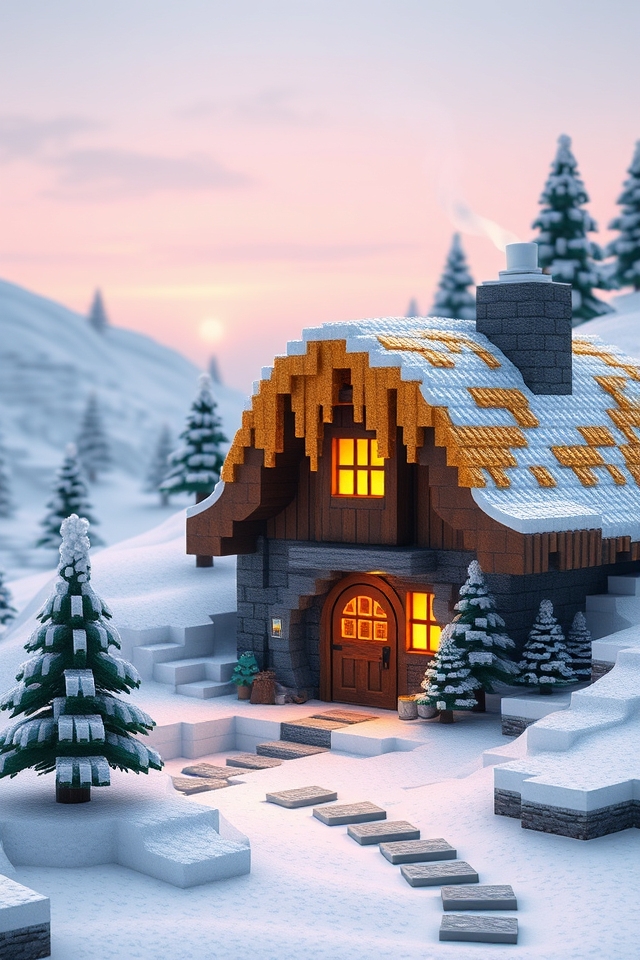cozy winter retreat lodge