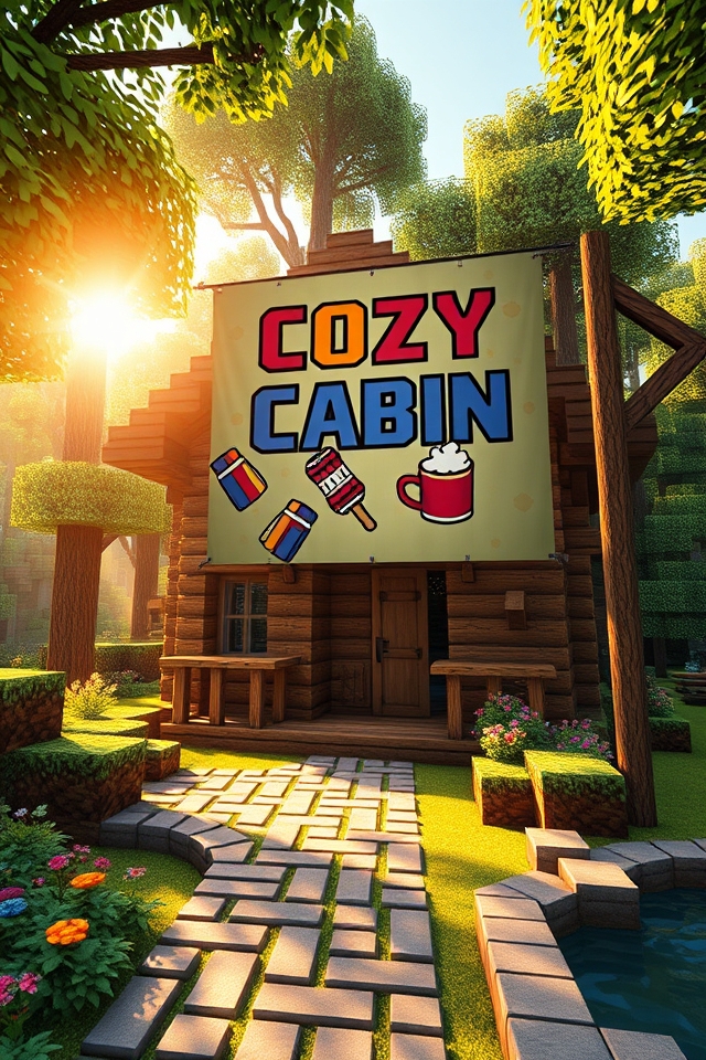 cozy woodland decor banner