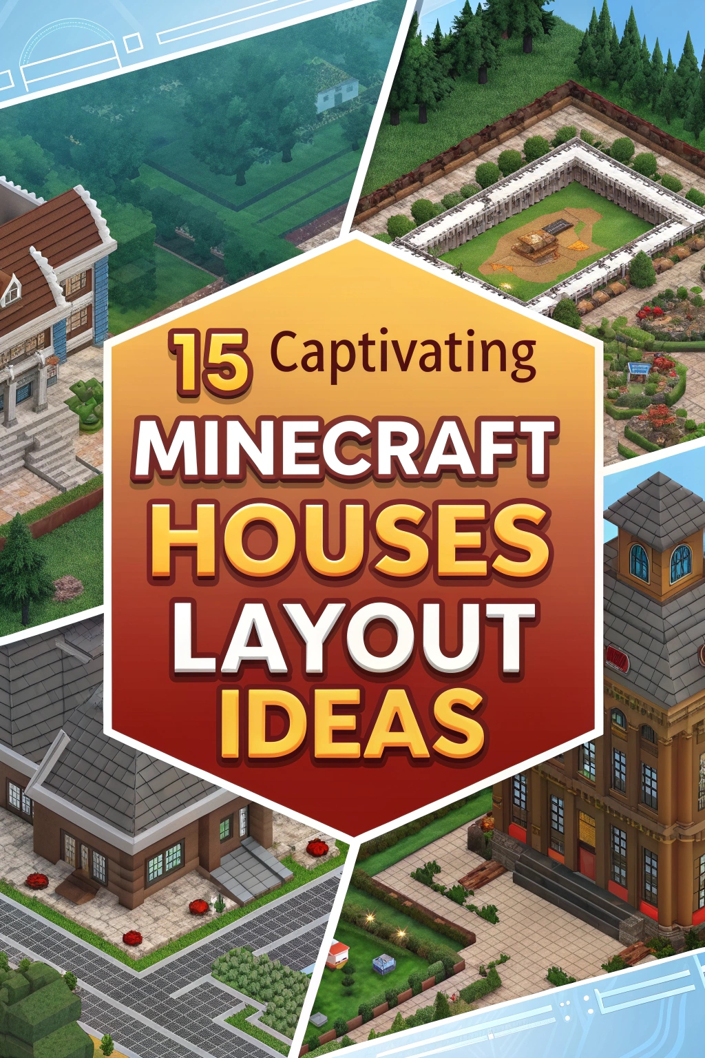 Captivating Minecraft Houses Layout Ideas