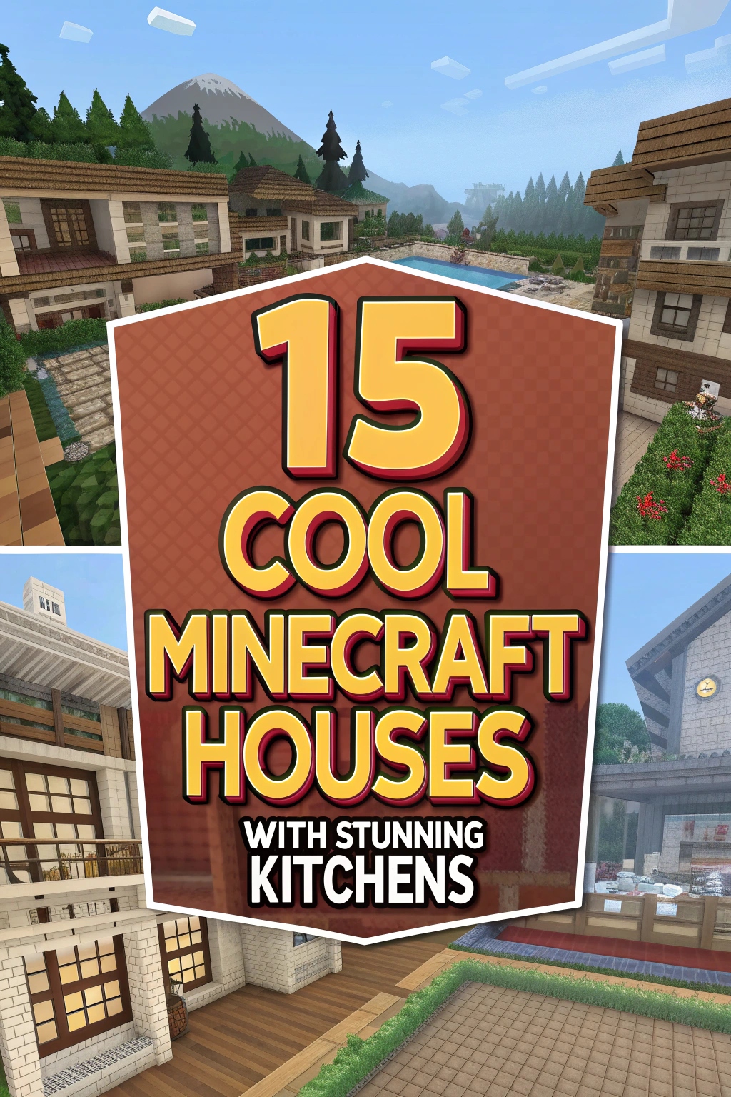 Cool Minecraft Houses With Stunning Kitchen