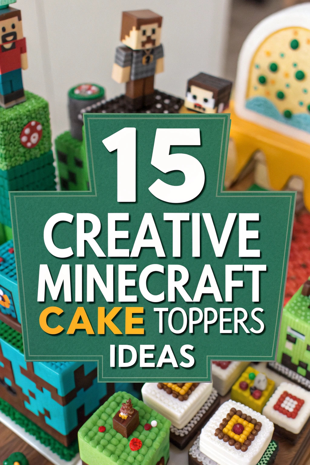 Creative Minecraft Cake Toppers
