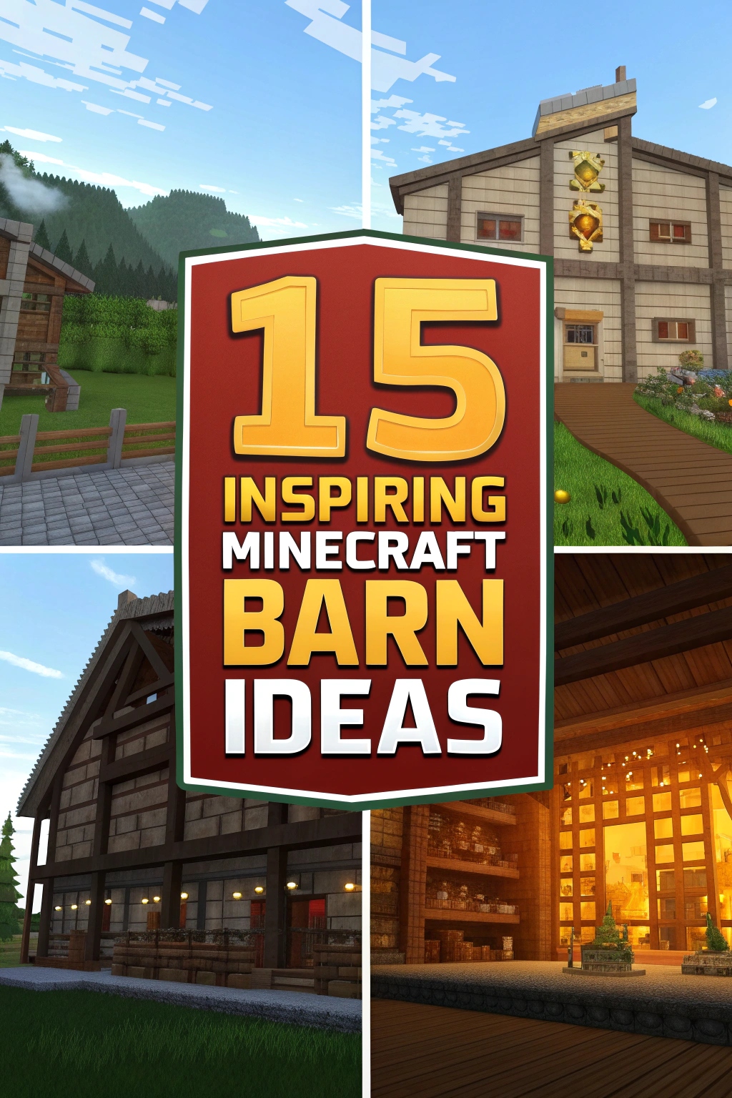 Inspiring Minecraft Barn Ideas