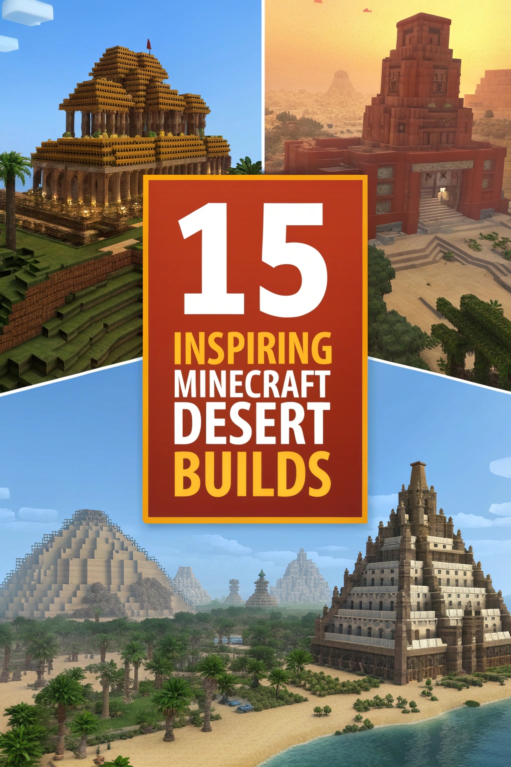 Inspiring Minecraft Desert Builds