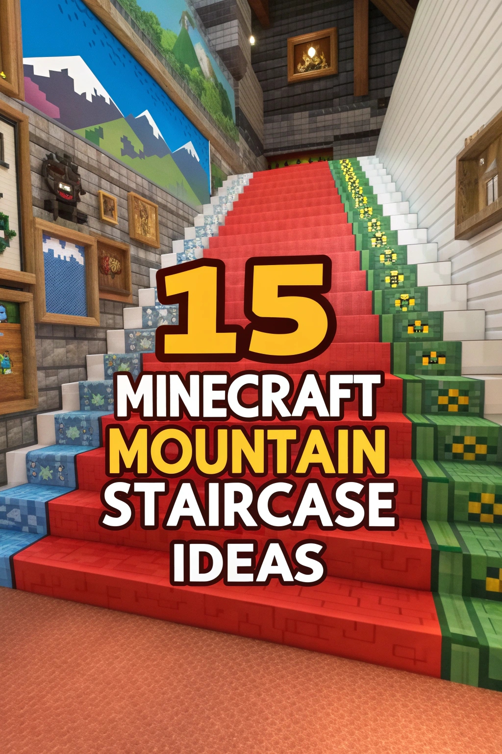 Minecraft Mountain Staircase Ideas