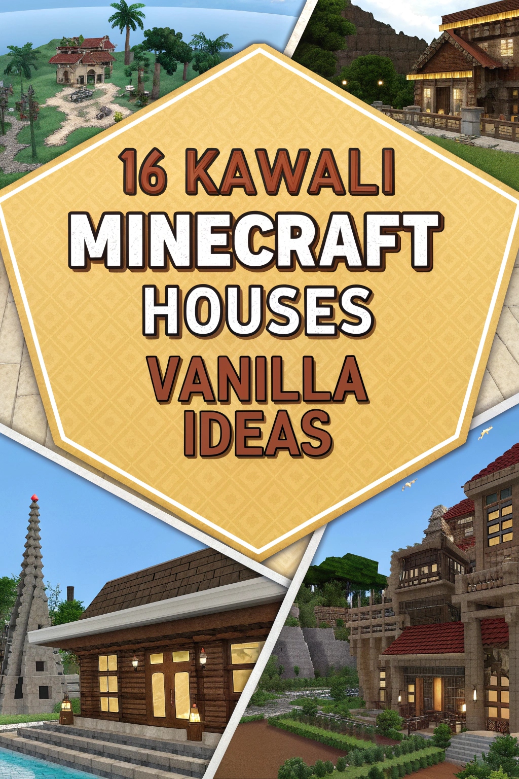 Kawali Minecraft Houses Vanilla Ideas