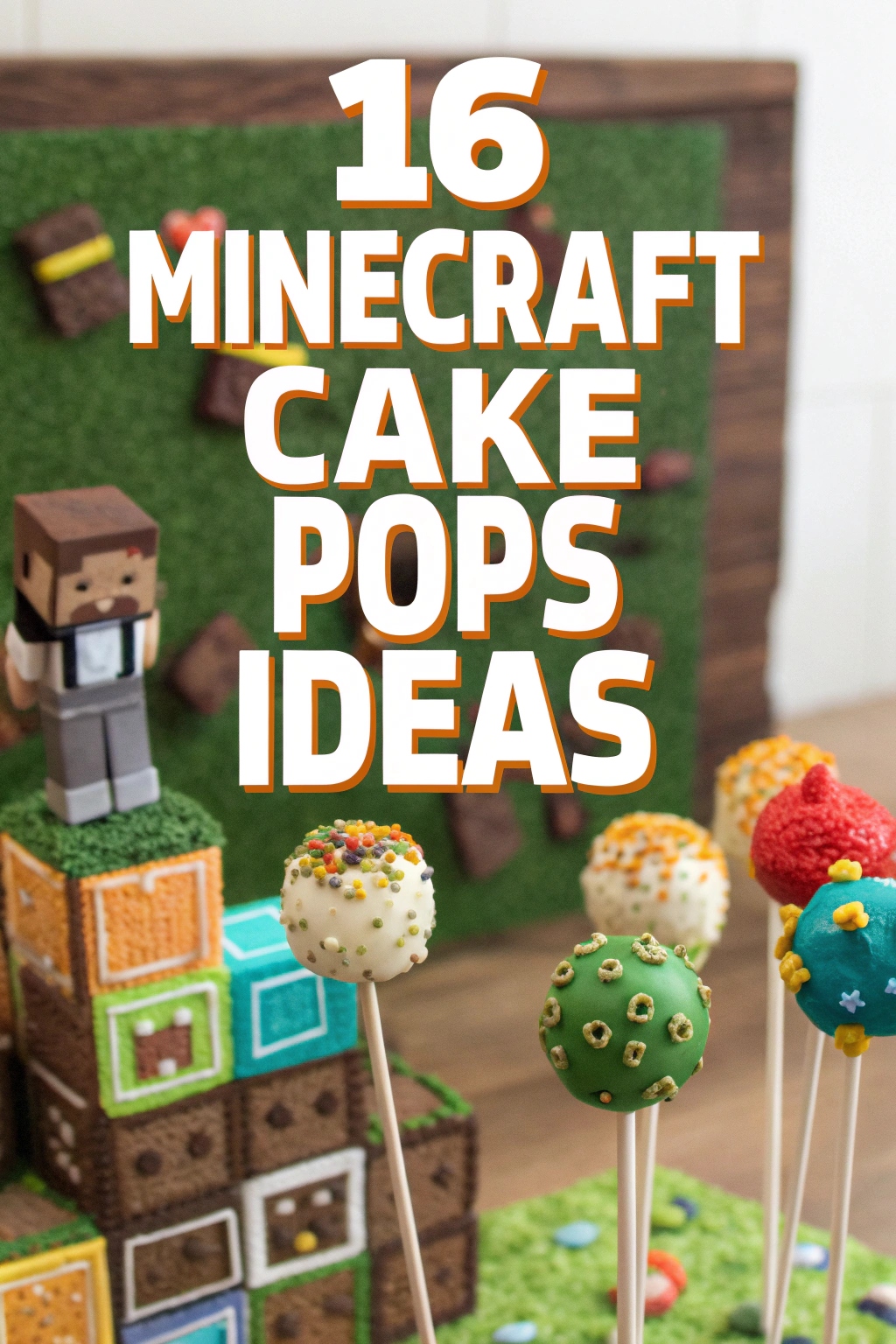Minecraft Cake Pops Ideas