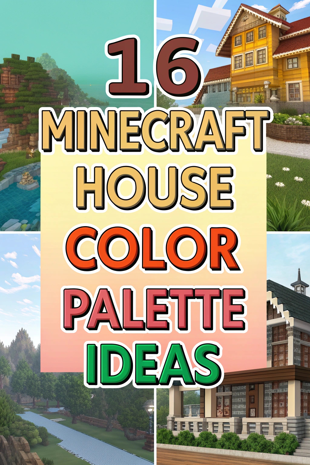 Minecraft House Color Palette Ideas