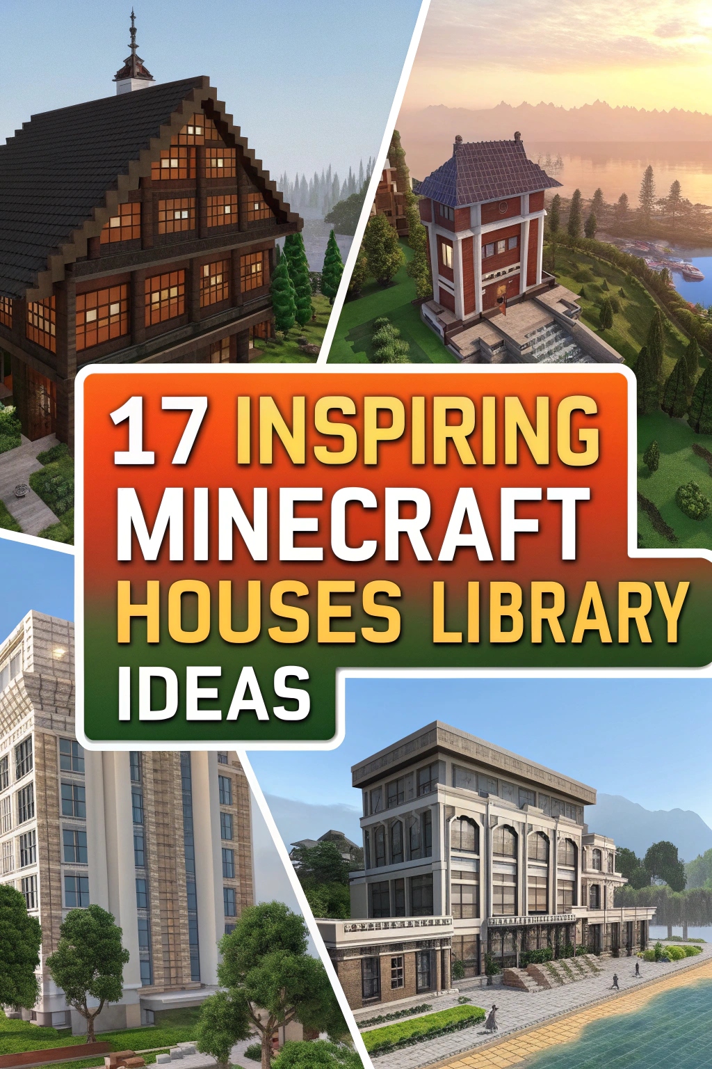 Inspiring Minecraft Houses Library Ideas