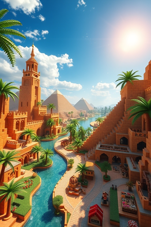 desert oasis trade hub