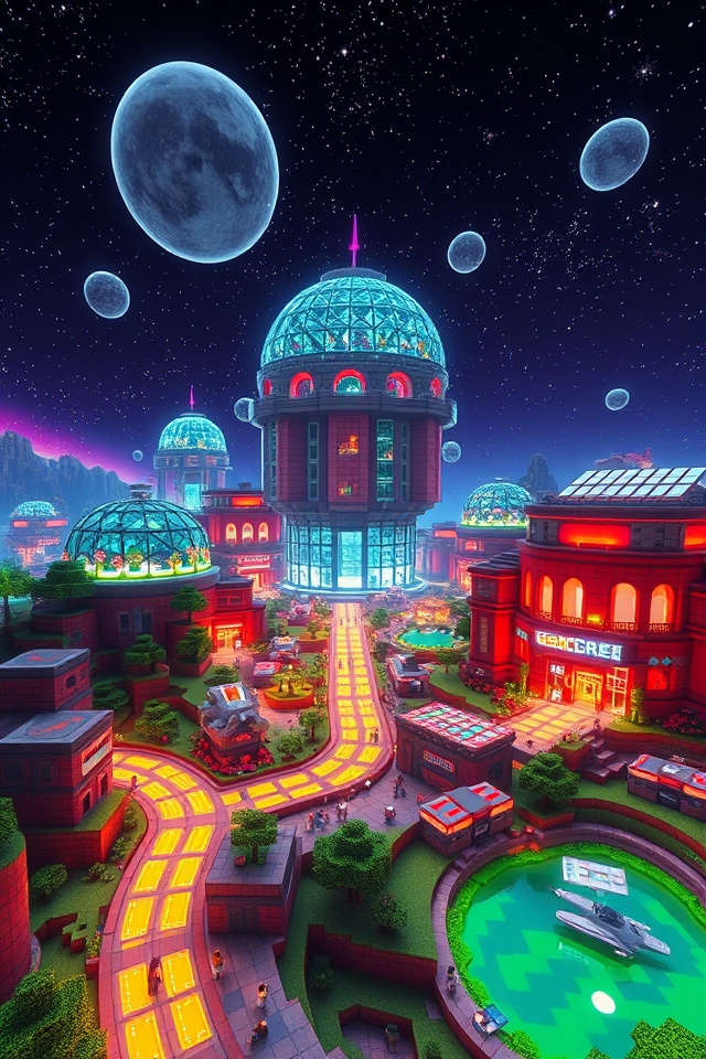 dome city in space