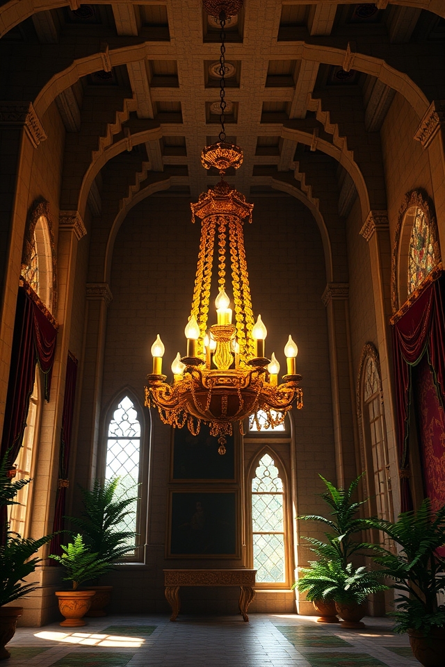 elegant chandelier for builds