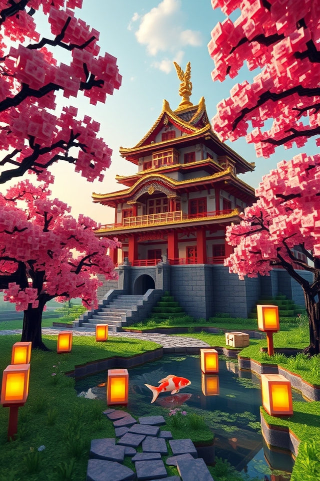 elegant japanese castle design