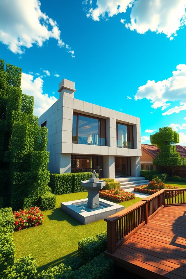 elegant suburban architectural masterpiece