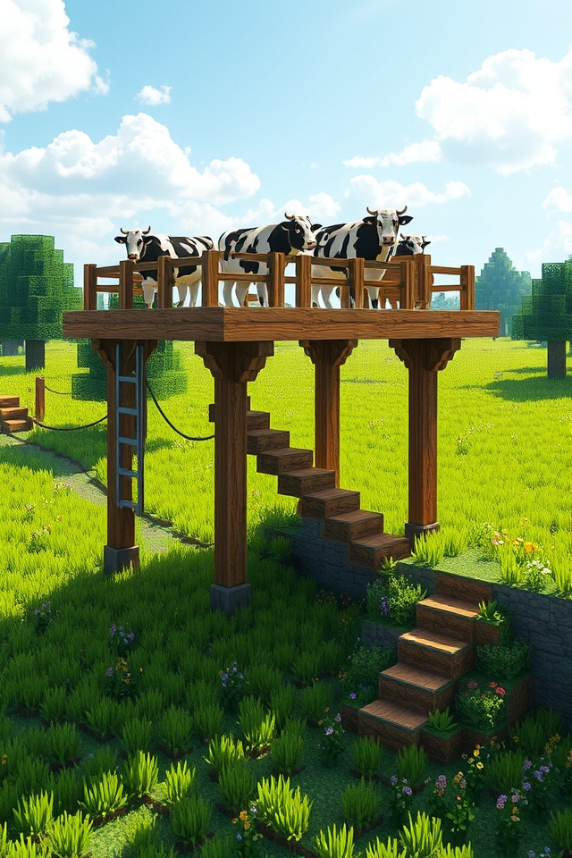 elevated cow platform design
