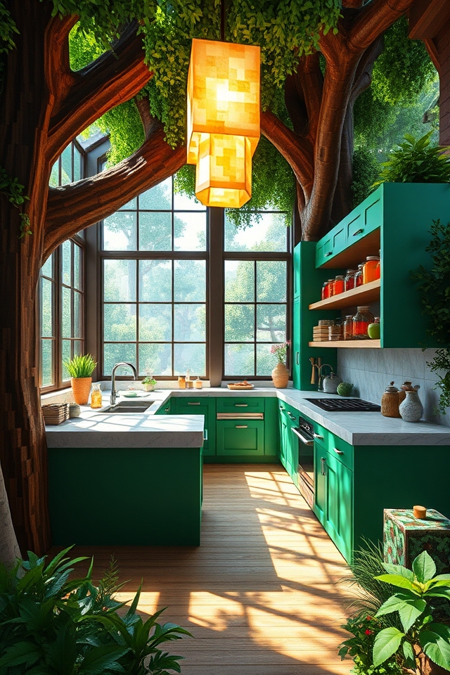 elevated treehouse design aesthetics