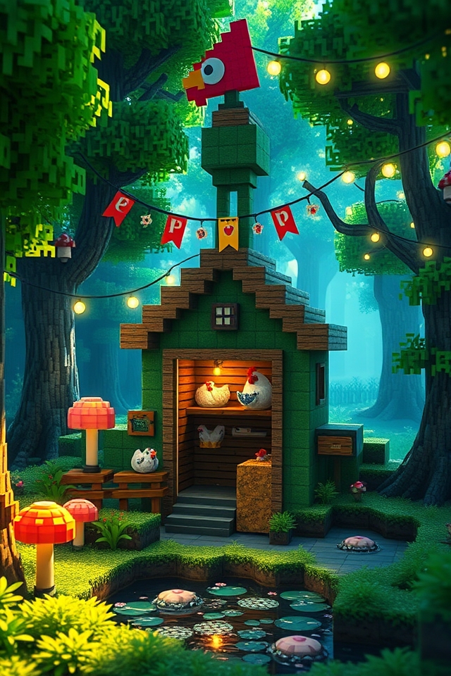 enchanted chicken coop retreat