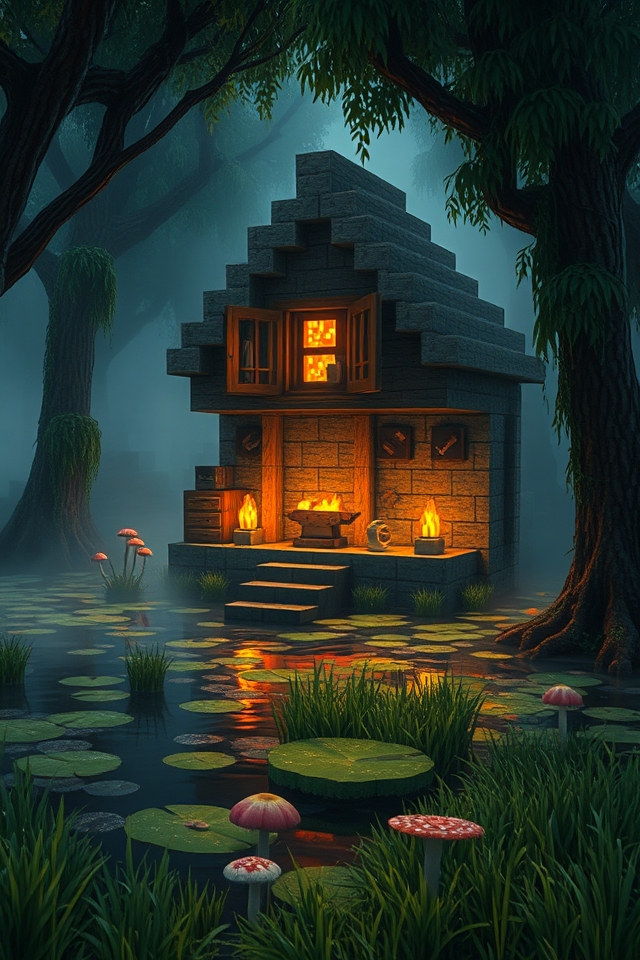 enchanted swamp blacksmith hideout