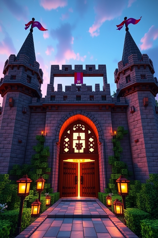 enchanting castle entrance design