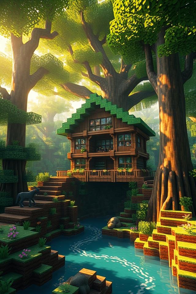enchanting jungle library retreat
