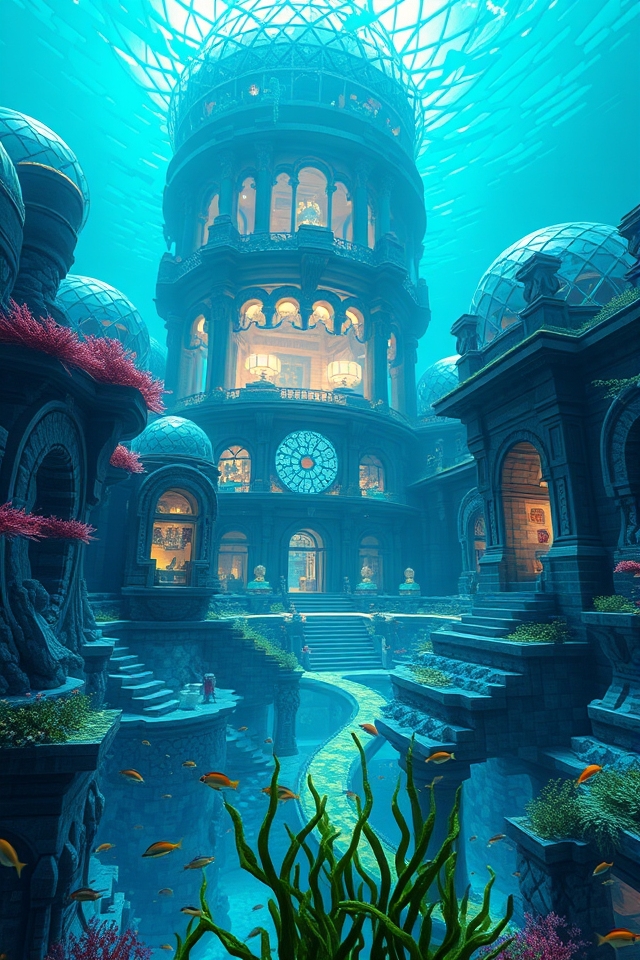 enchanting underwater city design