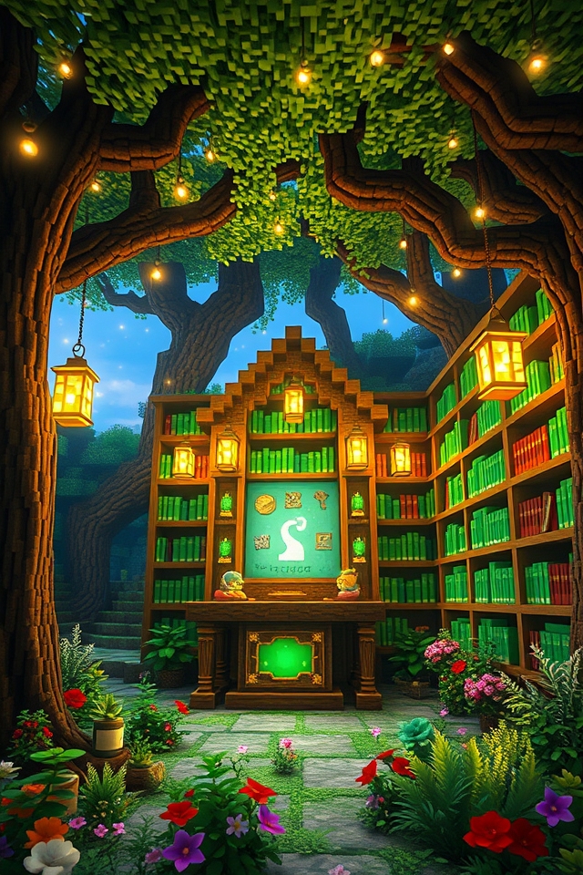 enchanting whimsical minecraft nook