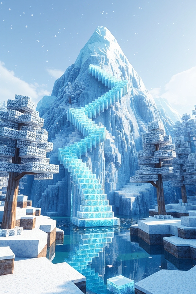 enchanting winter staircase design