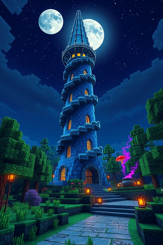 enchanting wizard tower design
