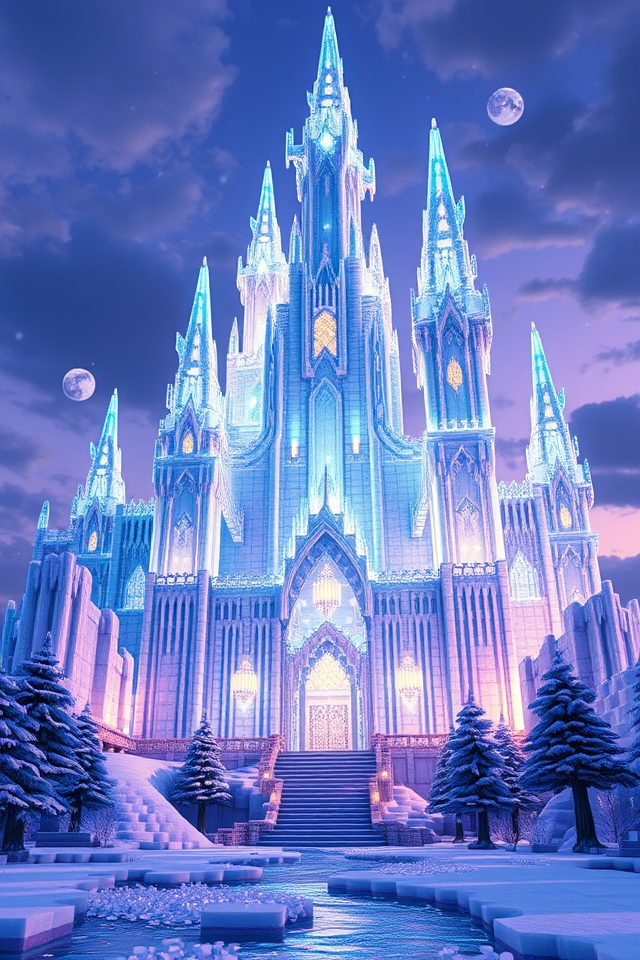 ethereal frosty architectural marvel