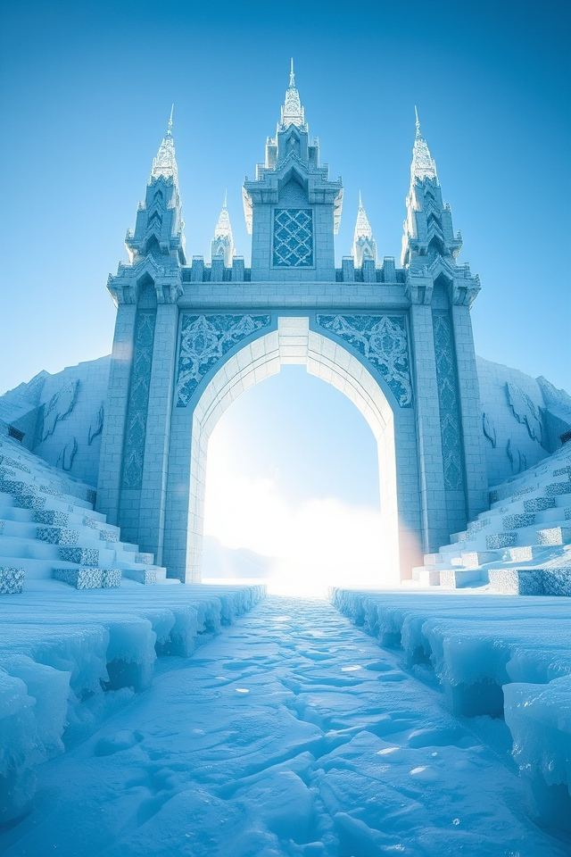 ethereal ice architecture beauty