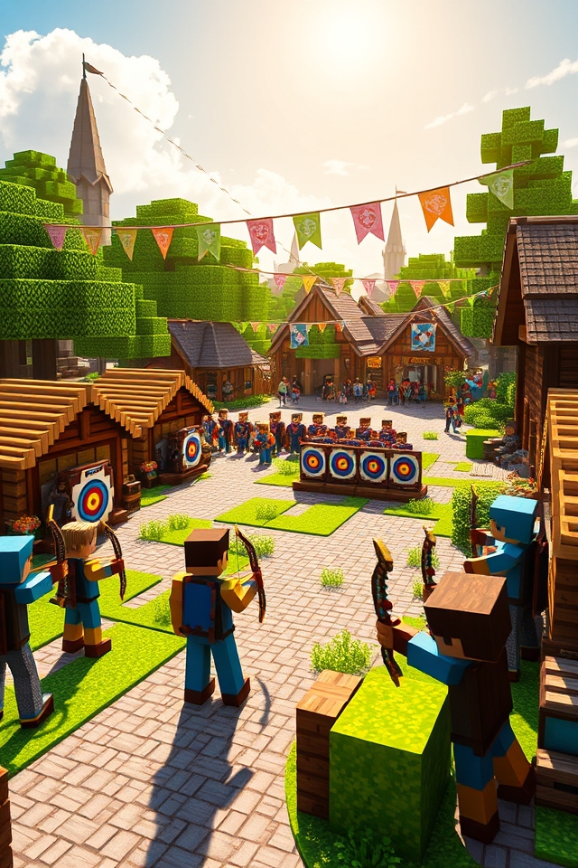 exciting archery contest arena