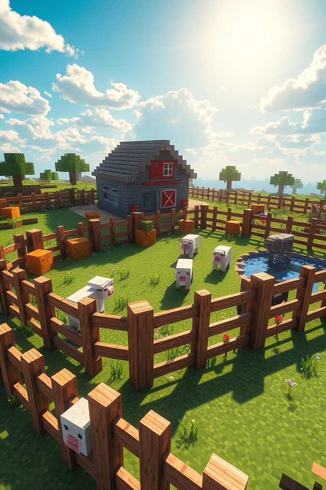 farm animal corral fence