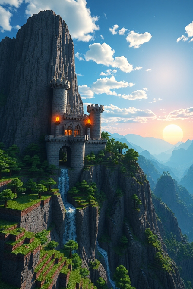 fortified mountain castle design