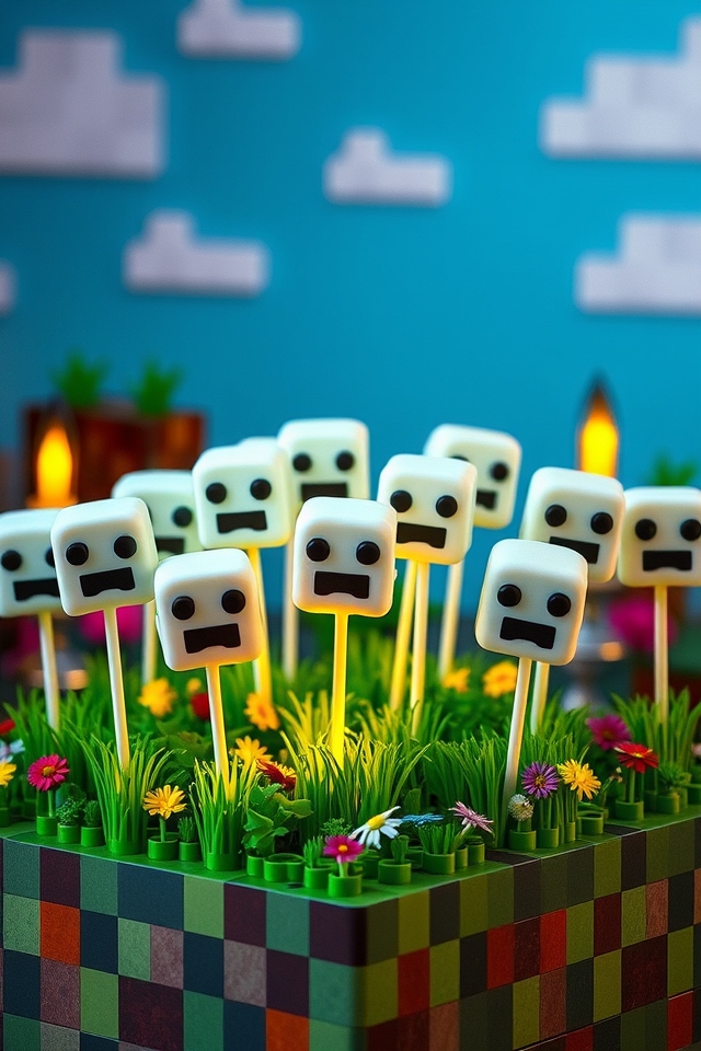 ghast themed cake pops recipe