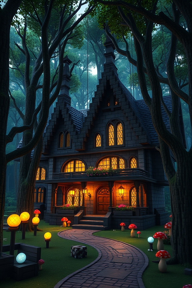 gothic cozy woodland retreat