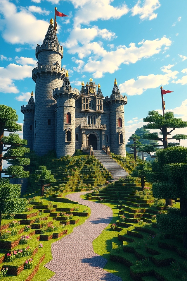 grand architectural minecraft castles