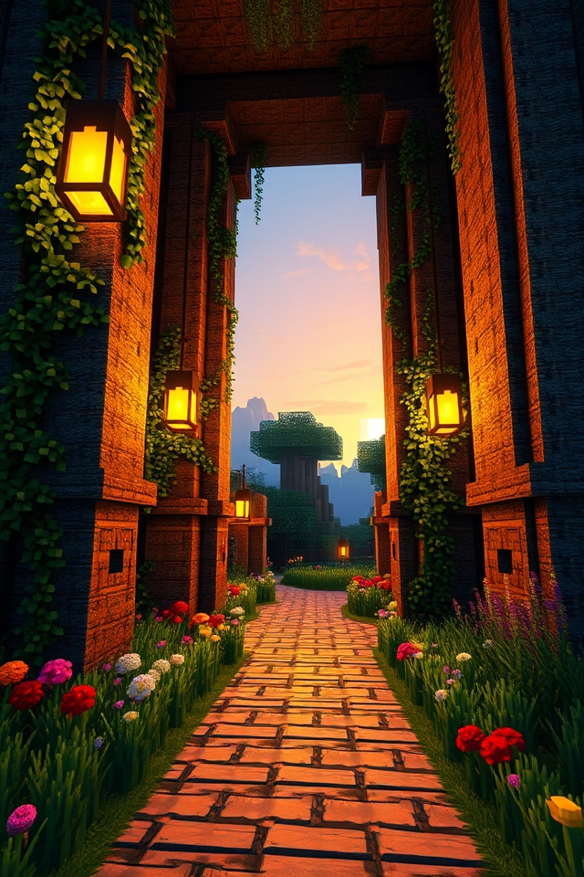 grand stone pillar entrance