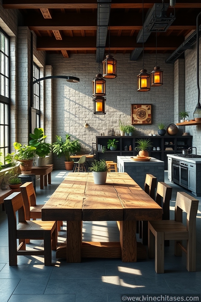 industrial chic with nature